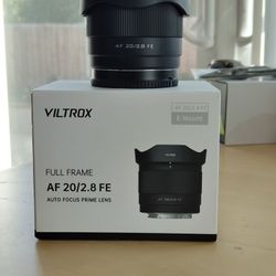 Viltrox 20mm F2.8 Full Frame Lens For Sony E Mount 