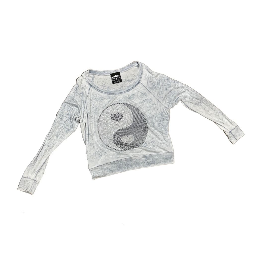 Yin And Yang Bird &Vine Size Small Breathable Long Sleeve Shirt