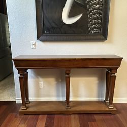 Console Table in Oak Finish