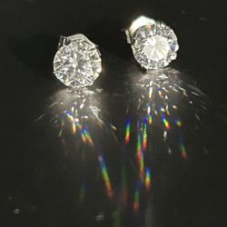 2ct Moissanite Studs   BLOWOUT