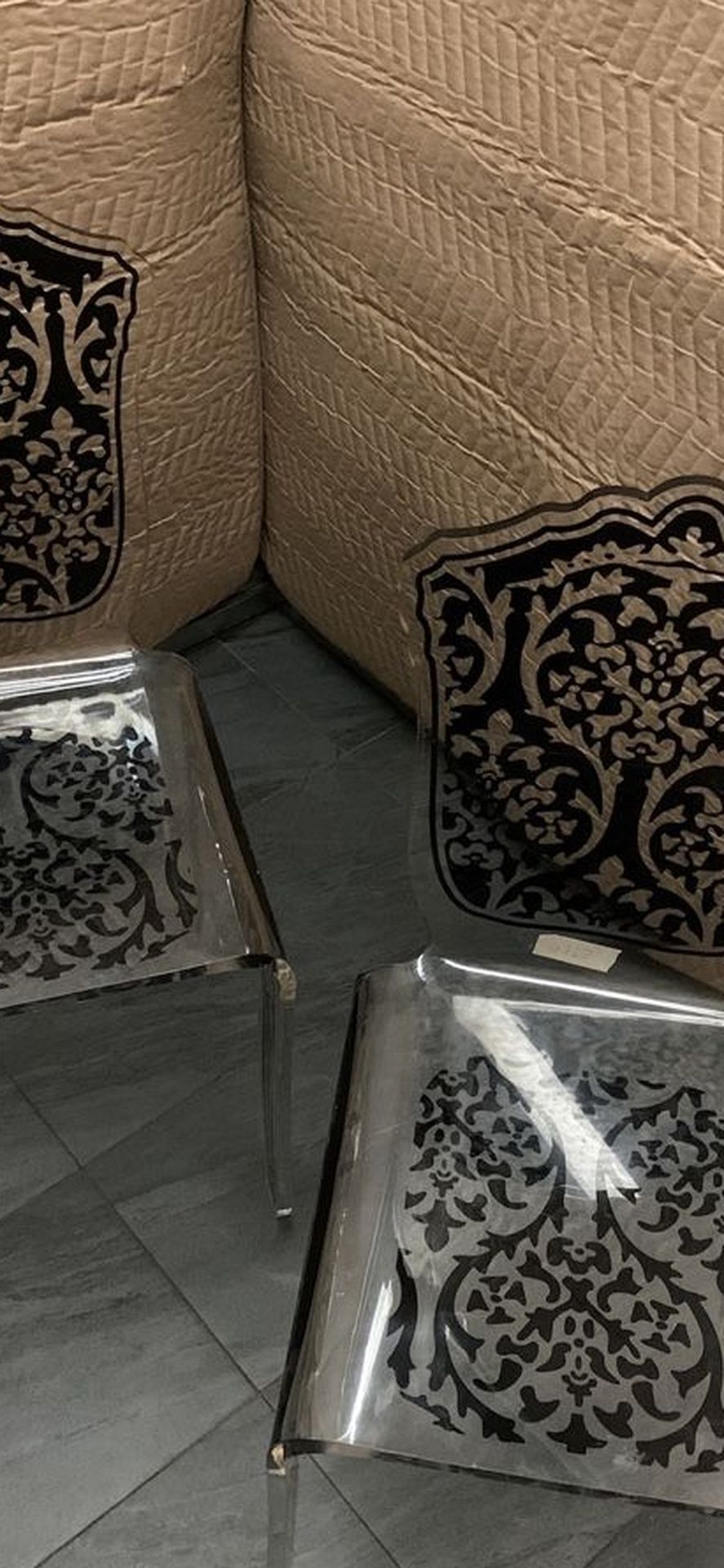 LUCITE VINTAGE CHAIRS x3