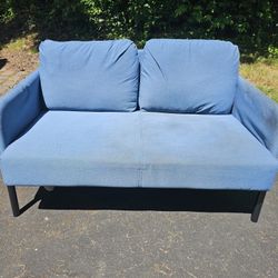 Blue IKEA Glostad Loveseat Couch