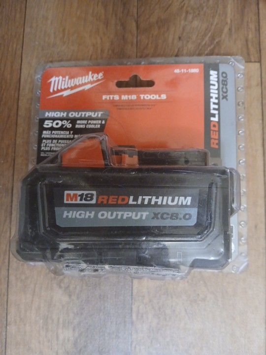 Milwaukee M18 HIGH OUTPUT LITHIUM XC8.0 Battery Still In Package