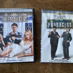 The Producers DVDs. 1968 and 2005. Perfect condition.