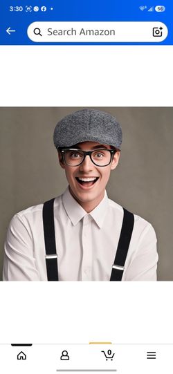 Gray Tweed Flat Cap Hat
