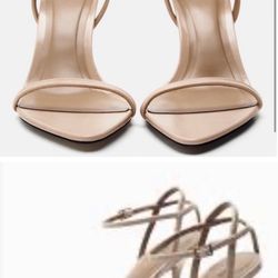 Zara Nude Gloria heels