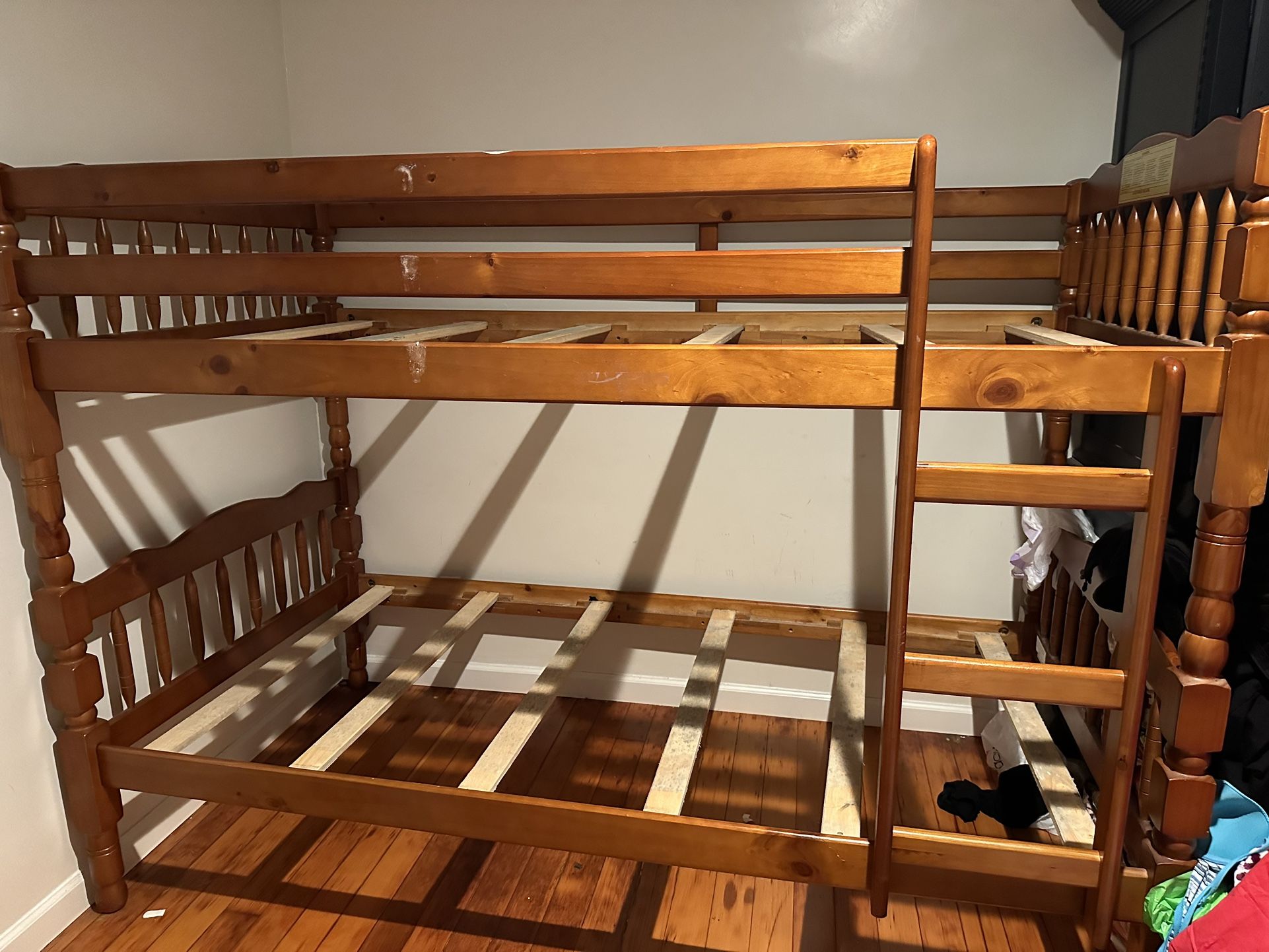 Twin Wood Bunk Bed