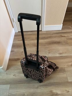 Giraffe Print Rolling Carry-On Bag