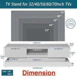 😀 Morden TV Stand for 32/40/50/60/70 inch TV, TV Media Center, for Living Room or Bedroom