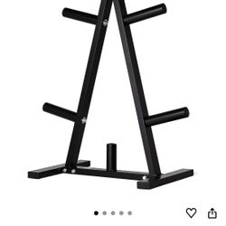 Amazon Basics Weight Plate Tree Rack