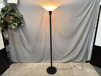 Vintage Classic Modern Black Torchiere Floor Lamp