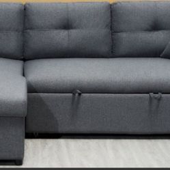 DARK GRAY SLEEPER SECTIONAL 🖤🖤