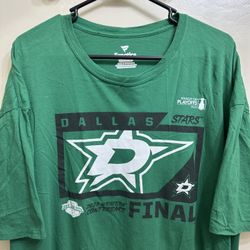 Dallas Stars Hockey 2023 Western Conference Final T Shirt Size 4XL
