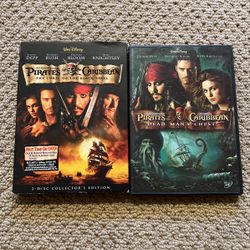 Pirates Of The Caribbean DVDS 