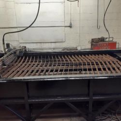 Plasma Table Holds  4’ X 8’ Sheet Metal