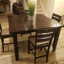 High Table And Bar Stools 