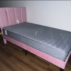 Twin Size Bed And Mattress Combo Brand New 
