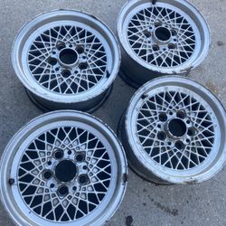 Vintage Mesh BBS BMW 14” Wheels!!