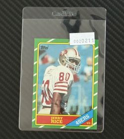 1986 Topps #161 Jerry Rice RC Original Rookie Nice Eye Appeal Ungraded HOF