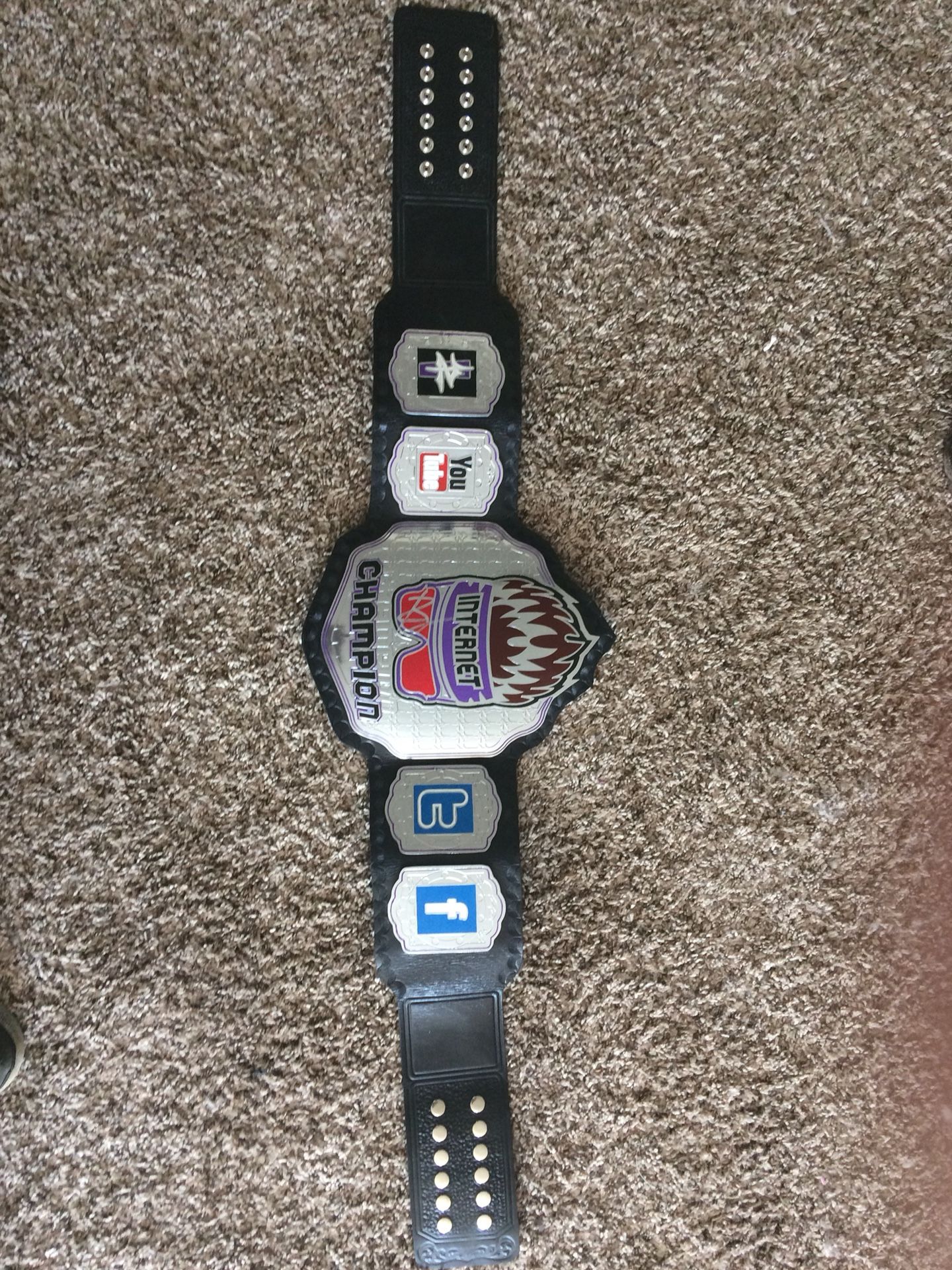 Wwe internet championship belt autographed by Zack Ryder adult size heavy
