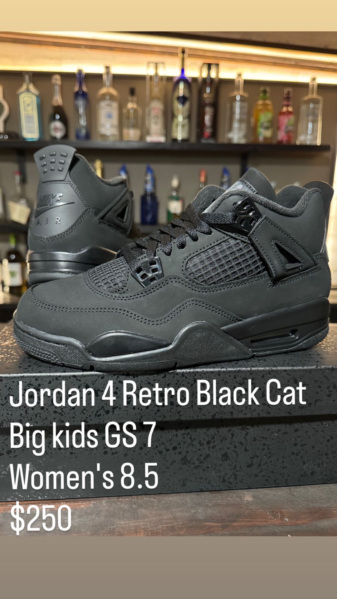 Jordan 4 Retro Black Cat  GS 7 