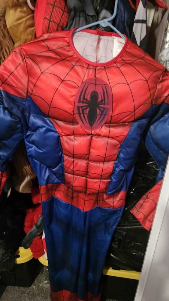 Spiderman Costume Size 10 Boys Large