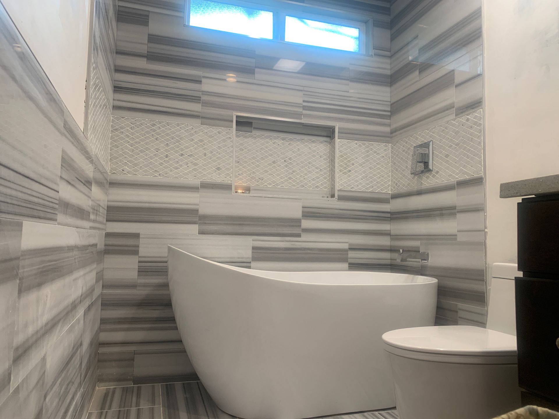 Marble striped tiles Home & Garden