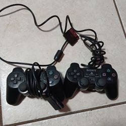 2 play station controls 