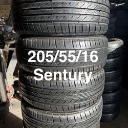 205/55/16 (4) Sentury Touring 