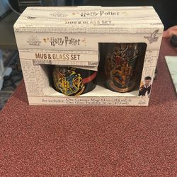 Harry Potter Mug And Glass Set 