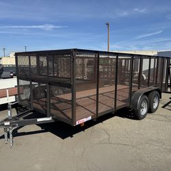 2024 Carson Trailer Standard Utility 76” X 16’ 7K GVWR