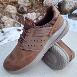 Nice Skechers Delson 3.0 Ezra Dark Brown Casual Sneakers Mens  US Sz-13