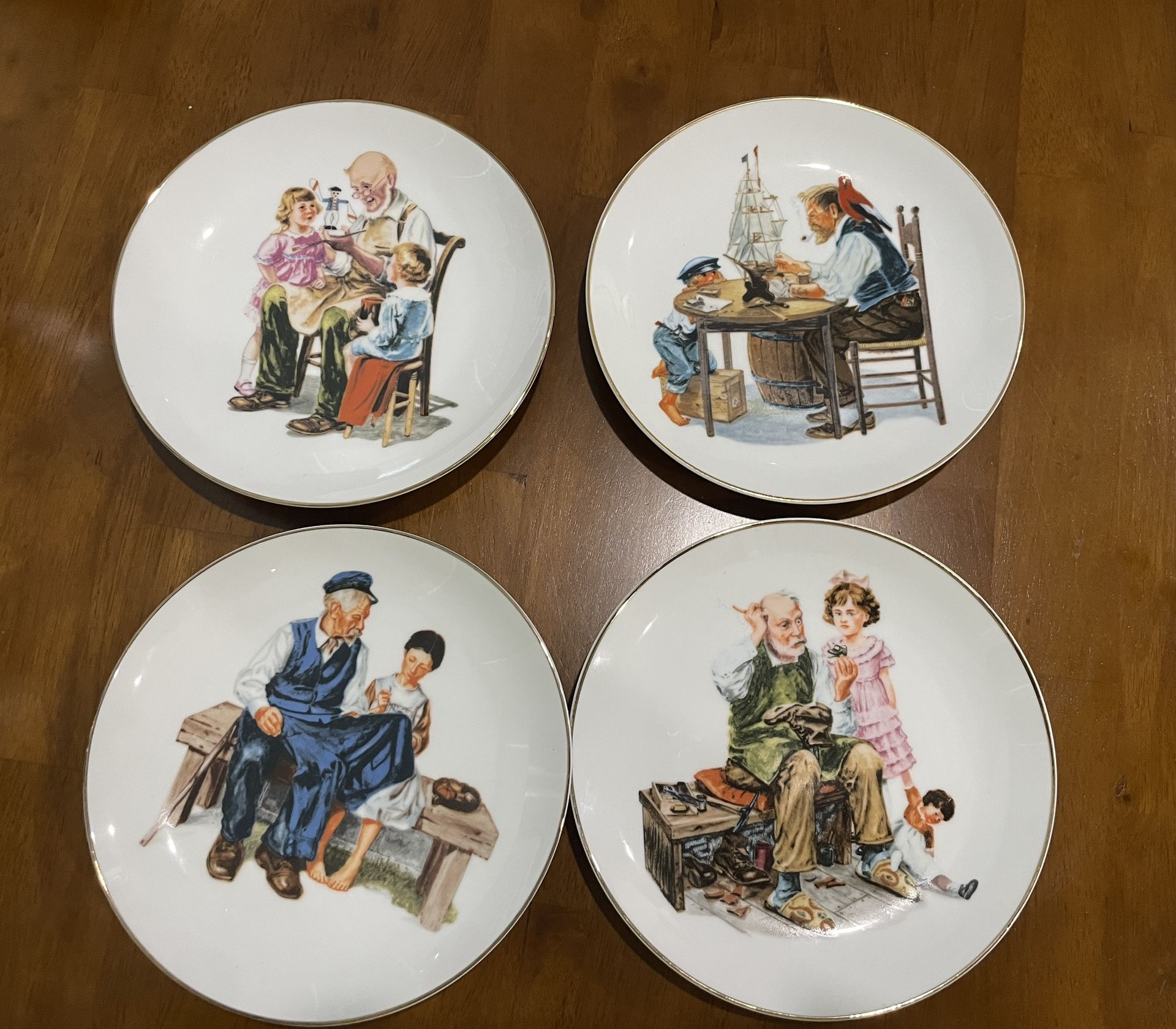 Vintage Norman Rockwell Plate Collection
