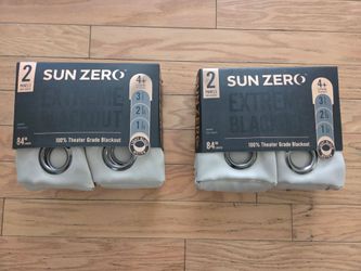 Sun Zero Norway Extreme Blackout Curtain Panels 84"
