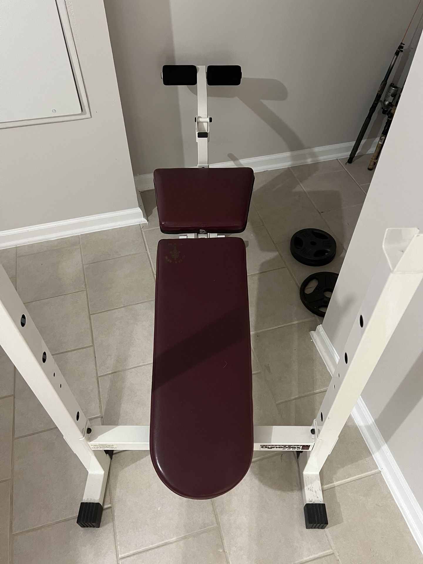 Athletic Works Standard Bench & Rack Combo with Leg Press
