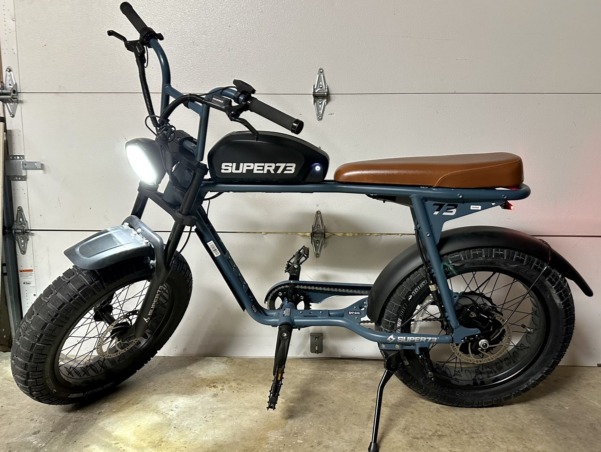 Super73 S2 Hudson Blue Electric Bike 20+ Mph 75 Miles Max Range