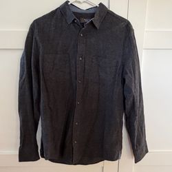 Wallin & Bros. Men’s Charcoal Long-Sleeve Button-Up Shirt