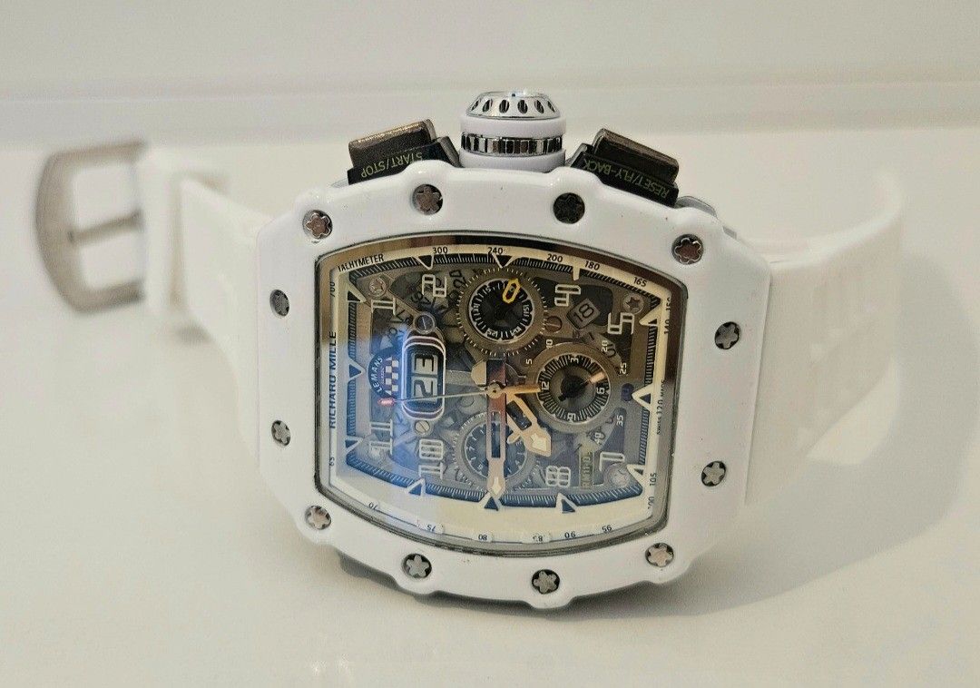 New RM Style Unisex Watch ~ White