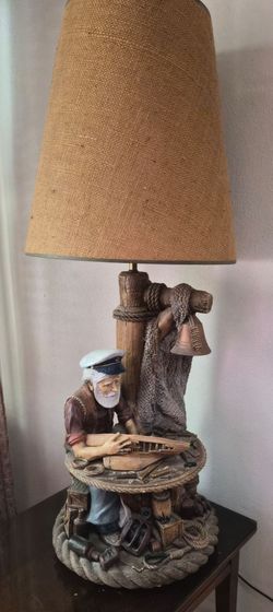 Vintage Apsit Bros of California Nautical Sea Captain Boat Builder Lamp