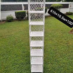 White wicker storage 