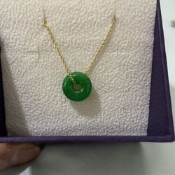 Donut Jade Necklace 2