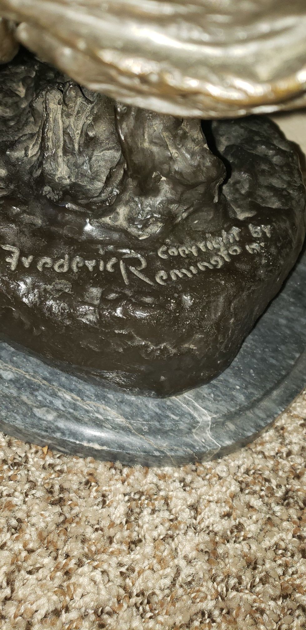 Frederic Remington Rattlesnake Bronze statue