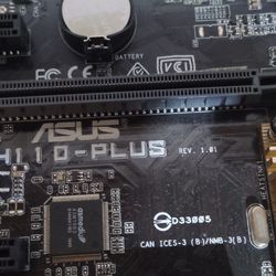 ASUS H110-PLUS LGA 1151 Intel H110 DDR4 DIMM USB3.0 DVI 32GB Motherboard ATX