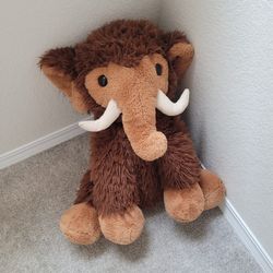 Large mammoth stuffed animal