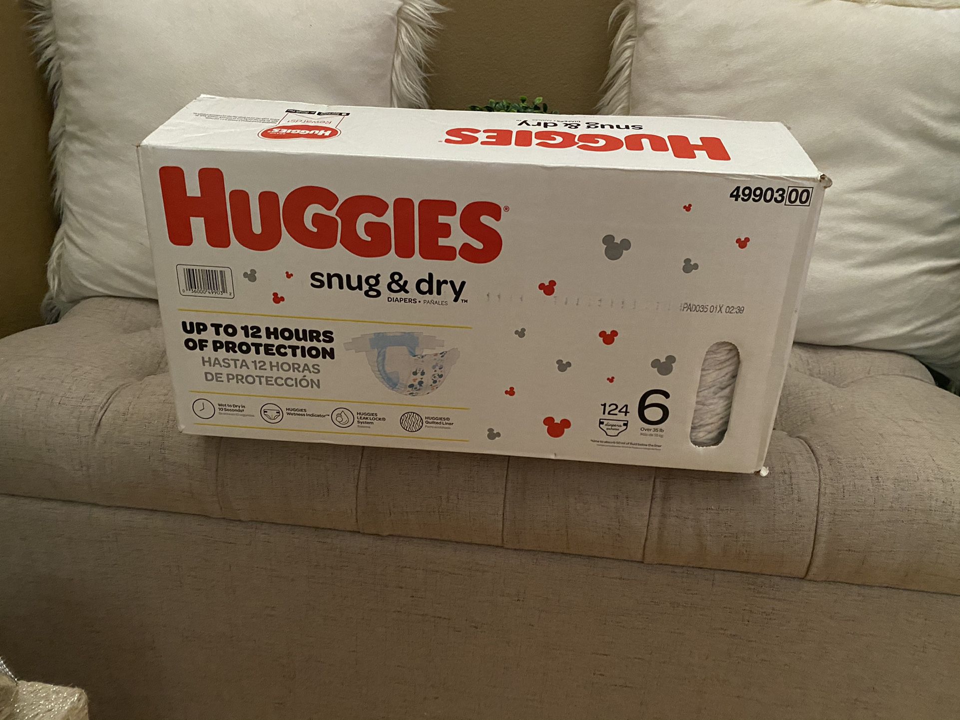 Huggies Snug And Dry 124 Pack Size 6