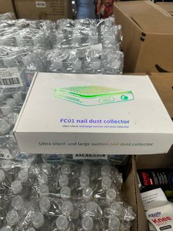 Cordless Nail Dust Collector, 1000PA Professional Dust Collector Nail Tech, Rechargeable Nail Vacuum Dust Collector for Beginner with Reusable Filter,