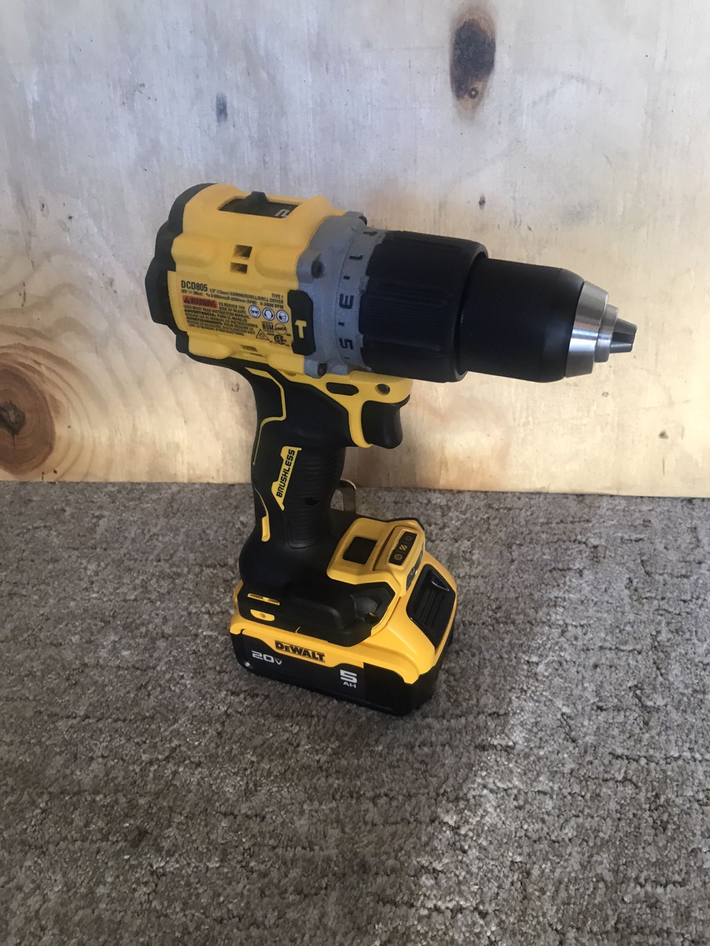 Dewalt 20v XR Drill With Battery 5.0 New