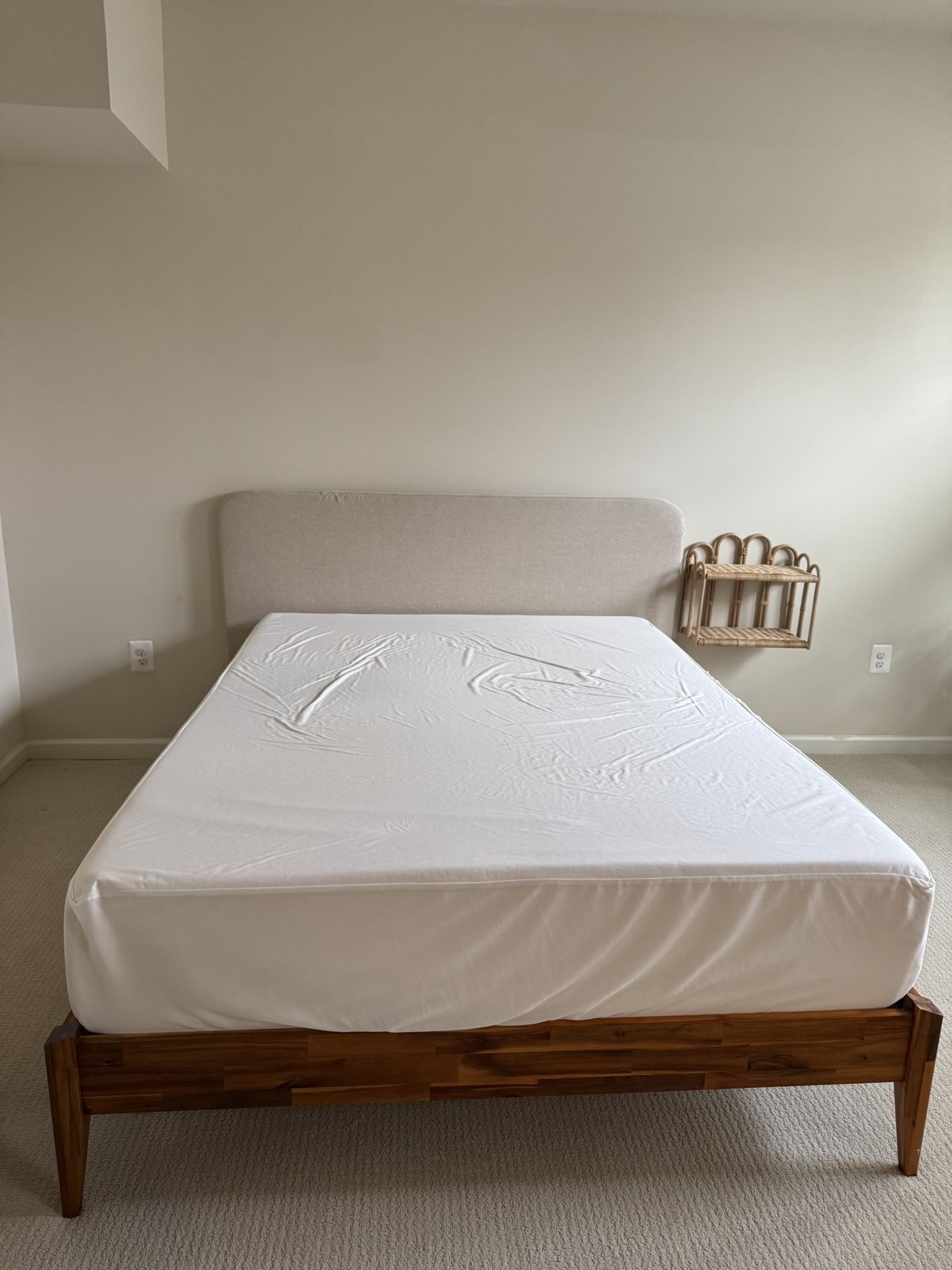 Queen Mattress + Frame + Headboard 