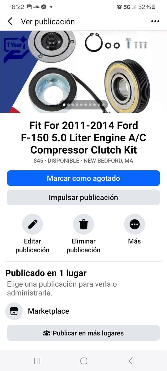 Ac Compresor Cluch Kit Ford F150 2011 To 2014