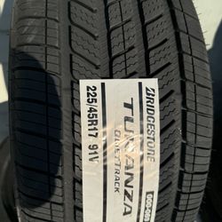 225/45R17 4 new tires   bridgestone 